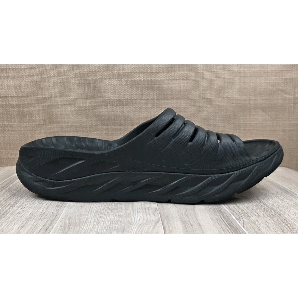 Hoka One One Ora Recovery Slip On Slide Sandals Black Mens Size 13 Gym Work Out - Picture 4 of 10